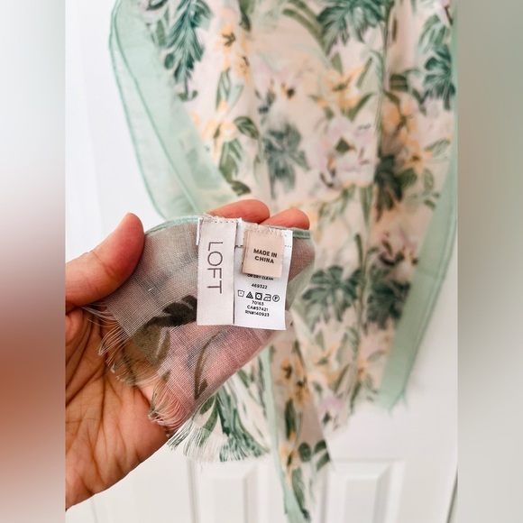 Loft mint green and pink tropical shall - Picture 2 of 7